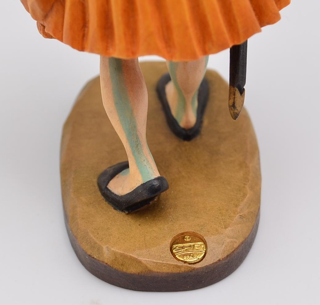 商人とその妻　２体セット　アンリ　ANRI　12ｃｍ　ヴィンテージ　箱付き