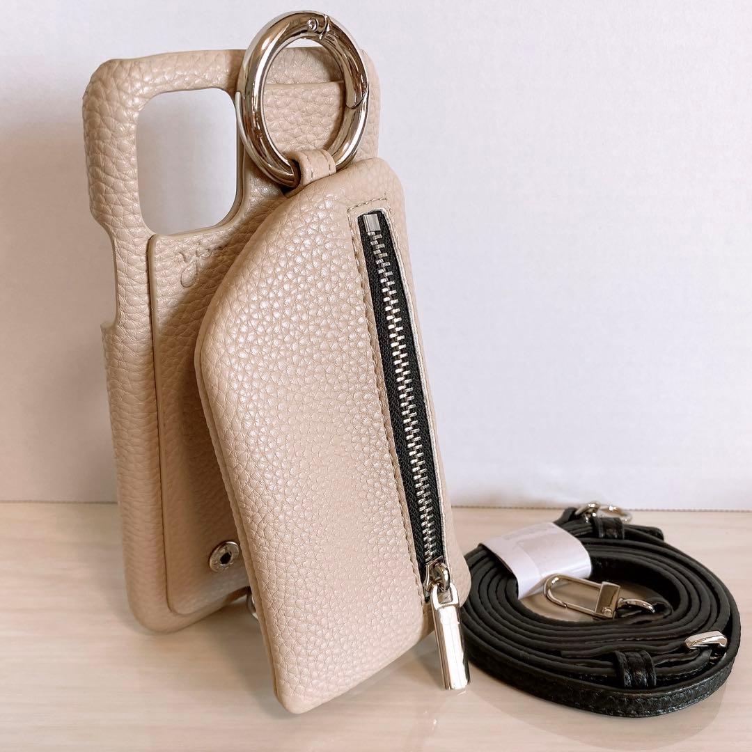 【正規品】ajew エジュー iPhone11 XR ベージュ ショルダー