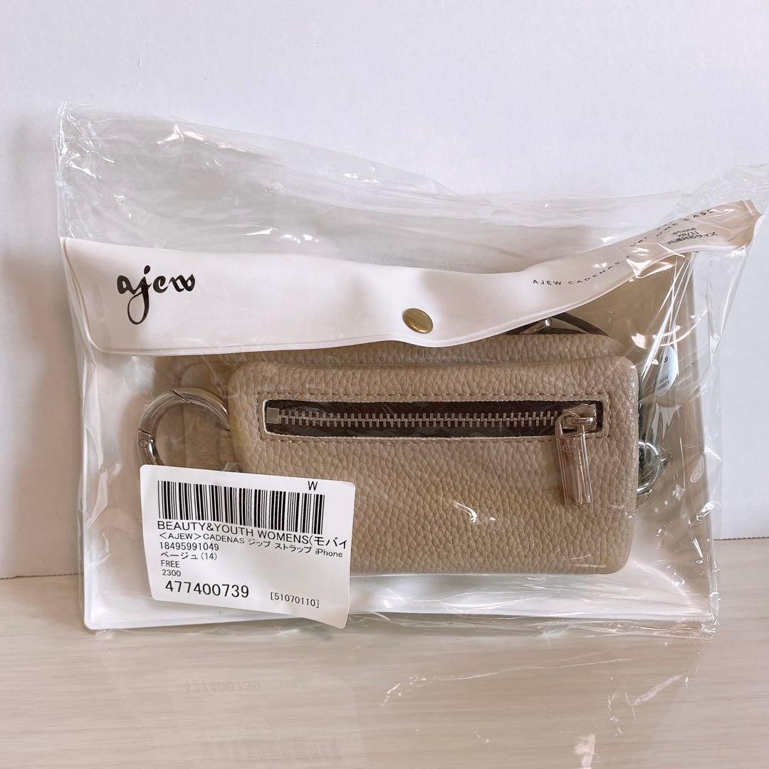 【正規品】ajew エジュー iPhone11 XR ベージュ ショルダー