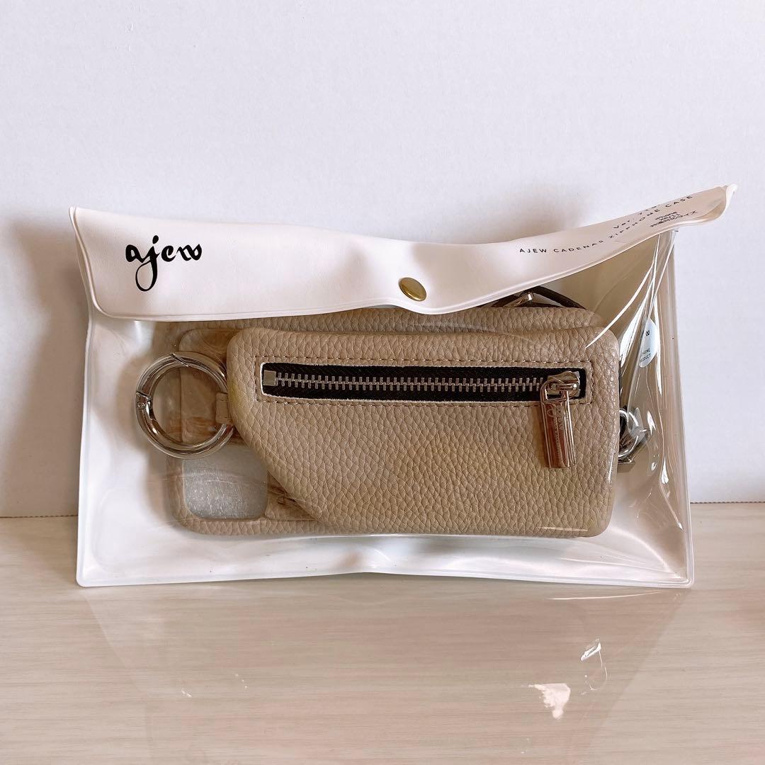 【正規品】ajew エジュー iPhone11 XR ベージュ ショルダー