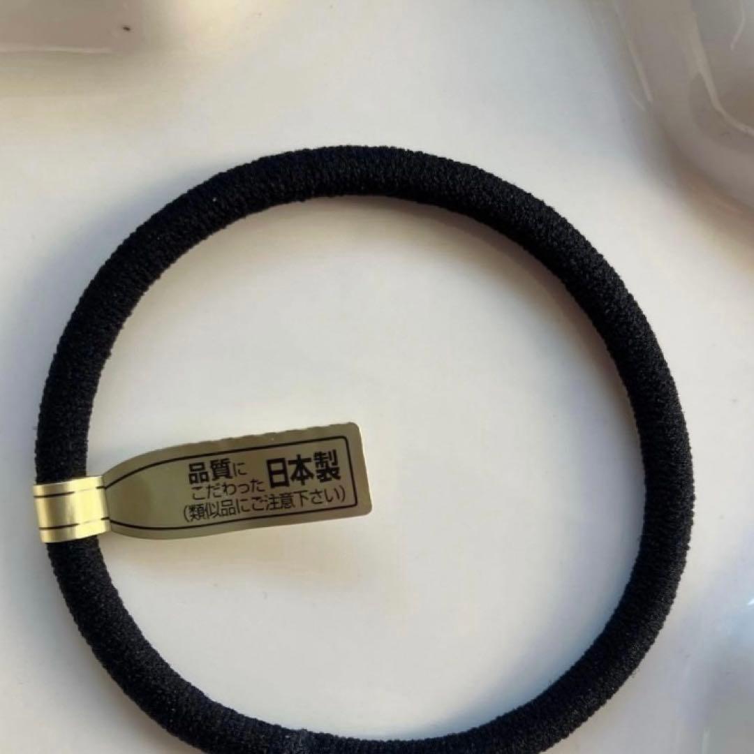 レジン　ヘアゴム　花と猫　パープル◡̈♥︎