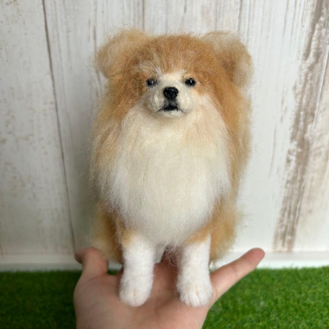 羊毛フェルト【秋田犬　長毛種】犬　オーダー　※他の犬種もオーダー受付中です