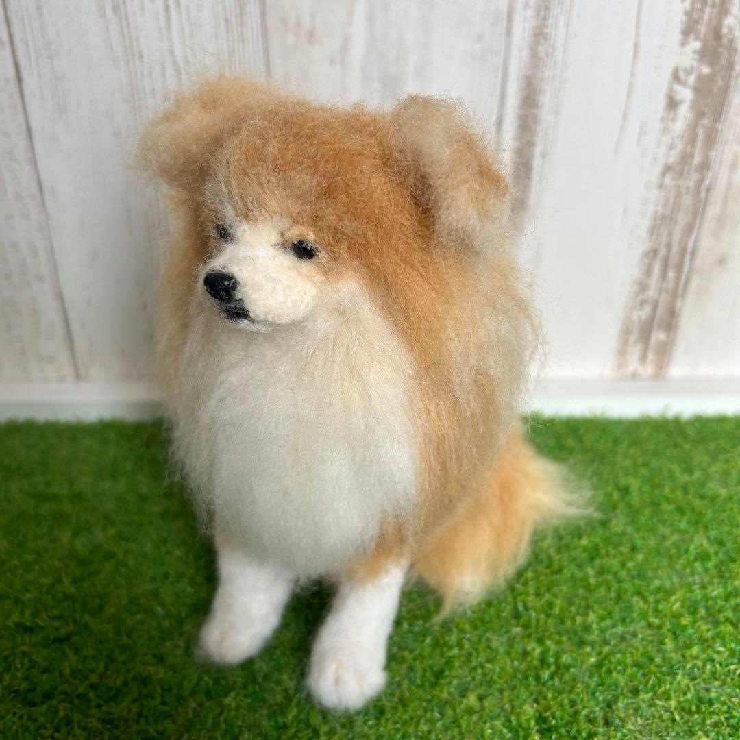 羊毛フェルト【秋田犬　長毛種】犬　オーダー　※他の犬種もオーダー受付中です
