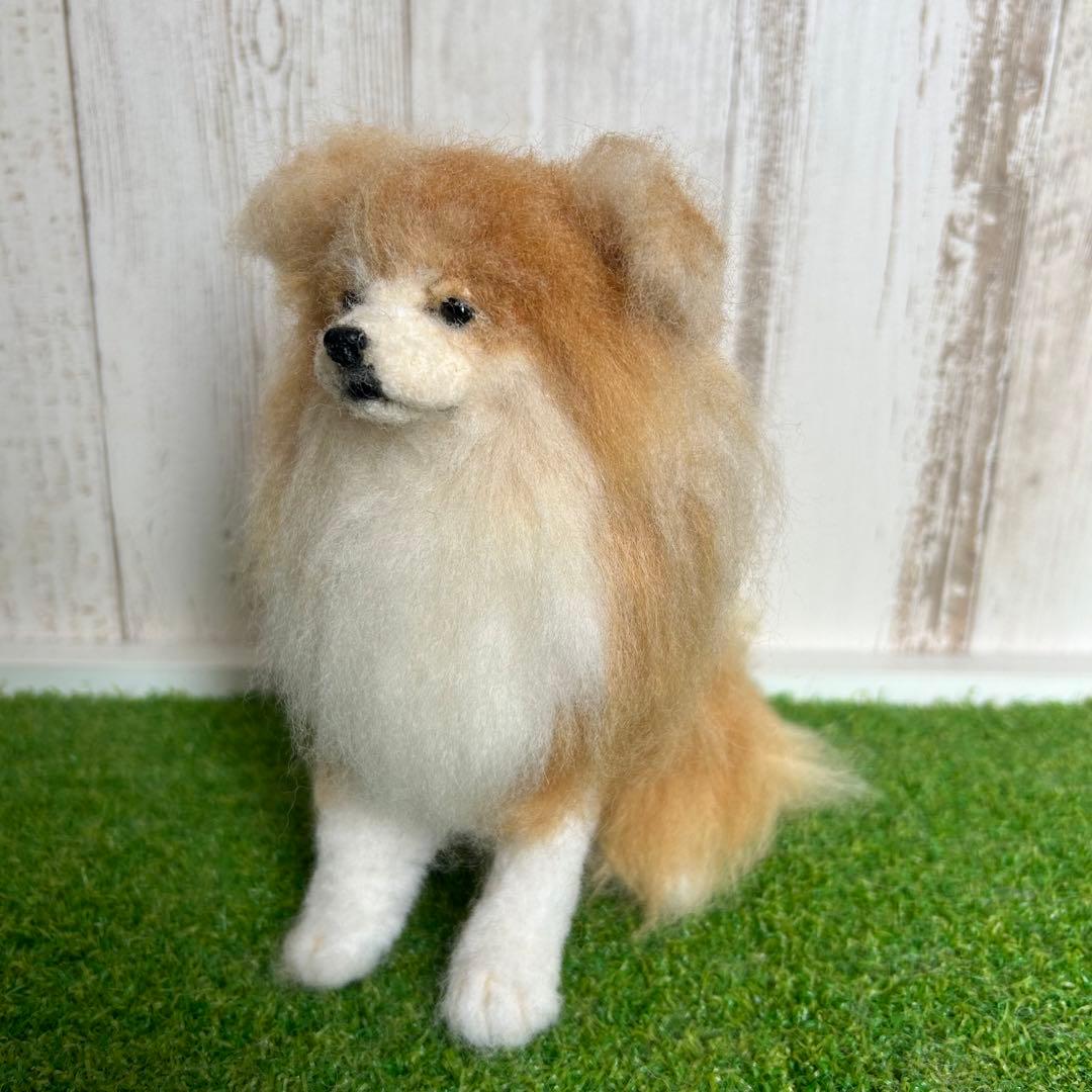 羊毛フェルト【秋田犬　長毛種】犬　オーダー　※他の犬種もオーダー受付中です