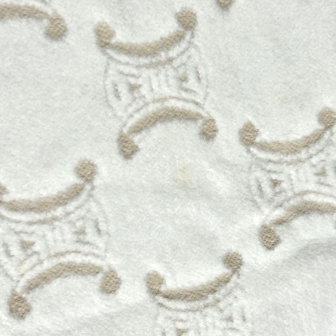 【美品】CELINE　マカダム柄　綿毛布　西川産業　シングル　140×200