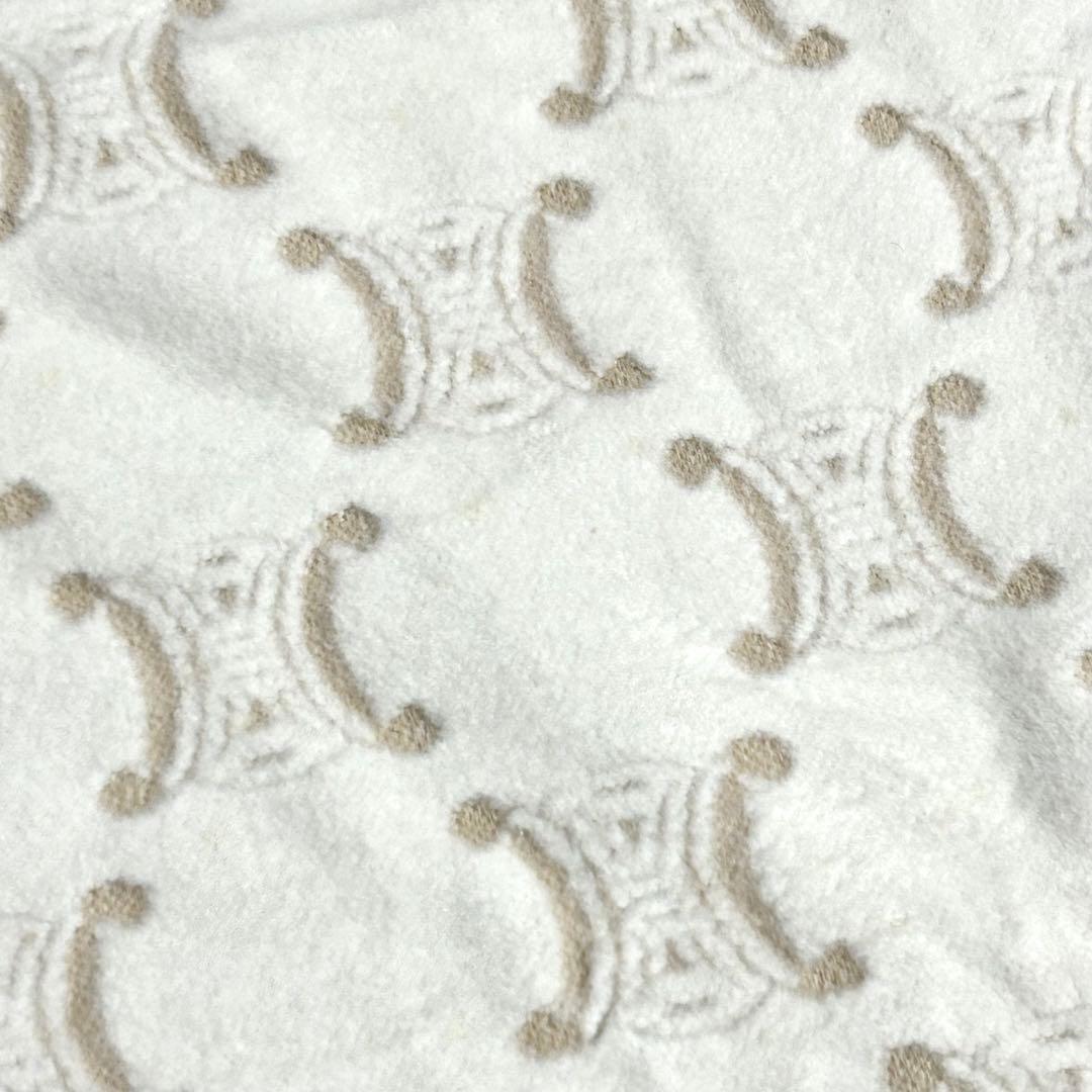 【美品】CELINE　マカダム柄　綿毛布　西川産業　シングル　140×200