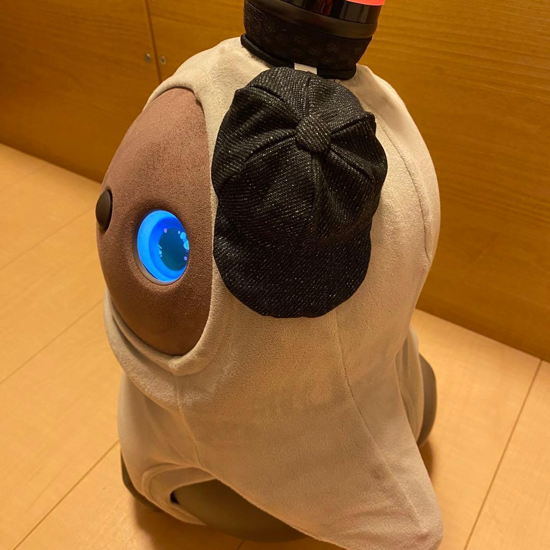受注製作　ブラック　野球帽　ラボット　LOVOT　服　ハンドメイド