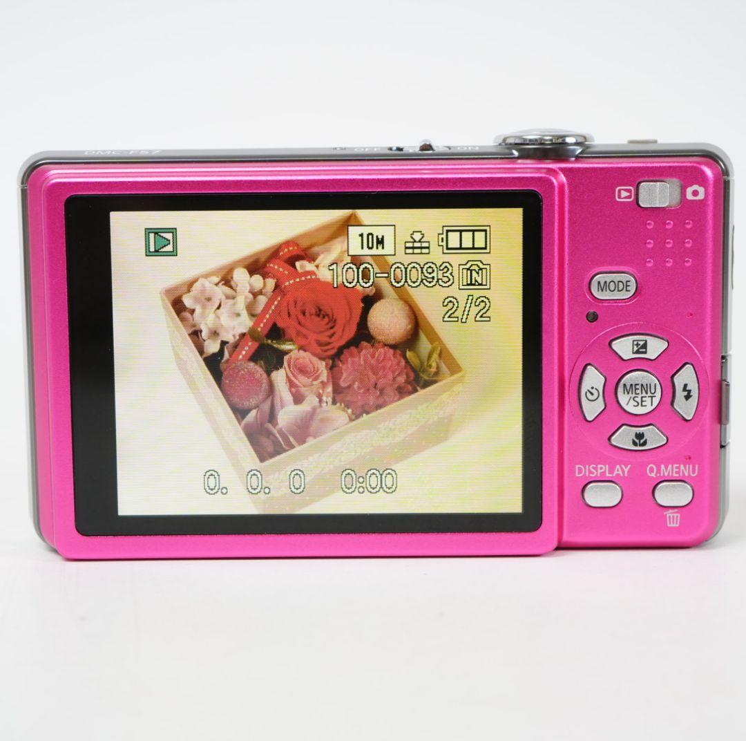 Panasonic DMC-FS7 コンパクトデジタルカメラ ピンク