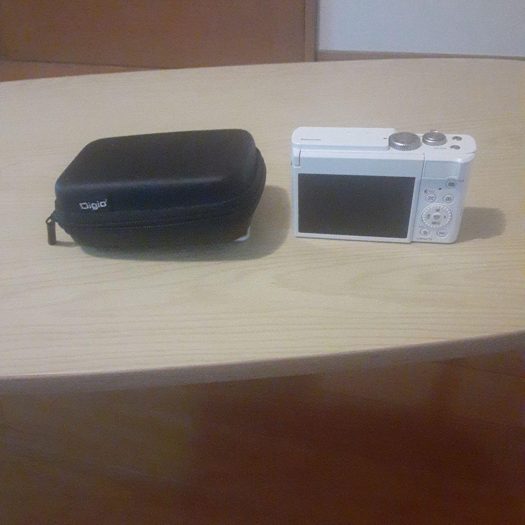 [良品]LUMIX デジタルカメラ ホワイト DC-TZ99(カメラケース付)