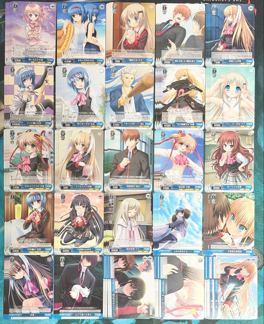 ヴァイスシュヴァルツ リトルバスターズ！ 過去弾3種 RR以下4コン おまけ付き