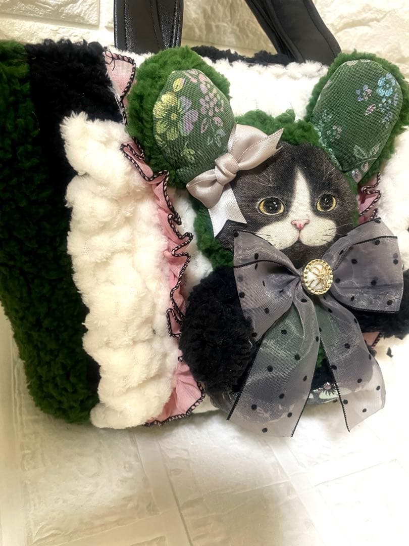 k*n様 コヤンイサムチョン　ハンドメイド フェイクレザーふわふわキルティングト