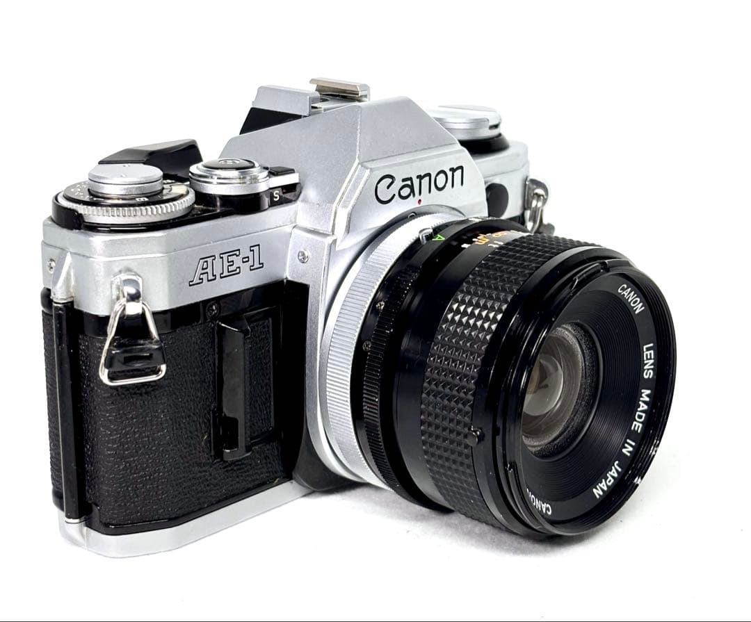 【整備品】キャノンフィルムカメラAE-1シルバー& FD35mm 3643612