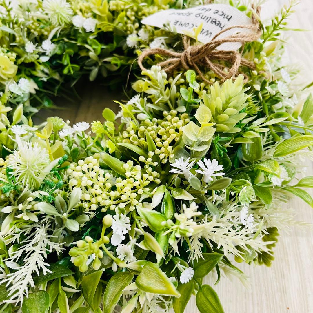 ナチュラル グリーンリース ボタニカル フェイクグリーン 春まち 182