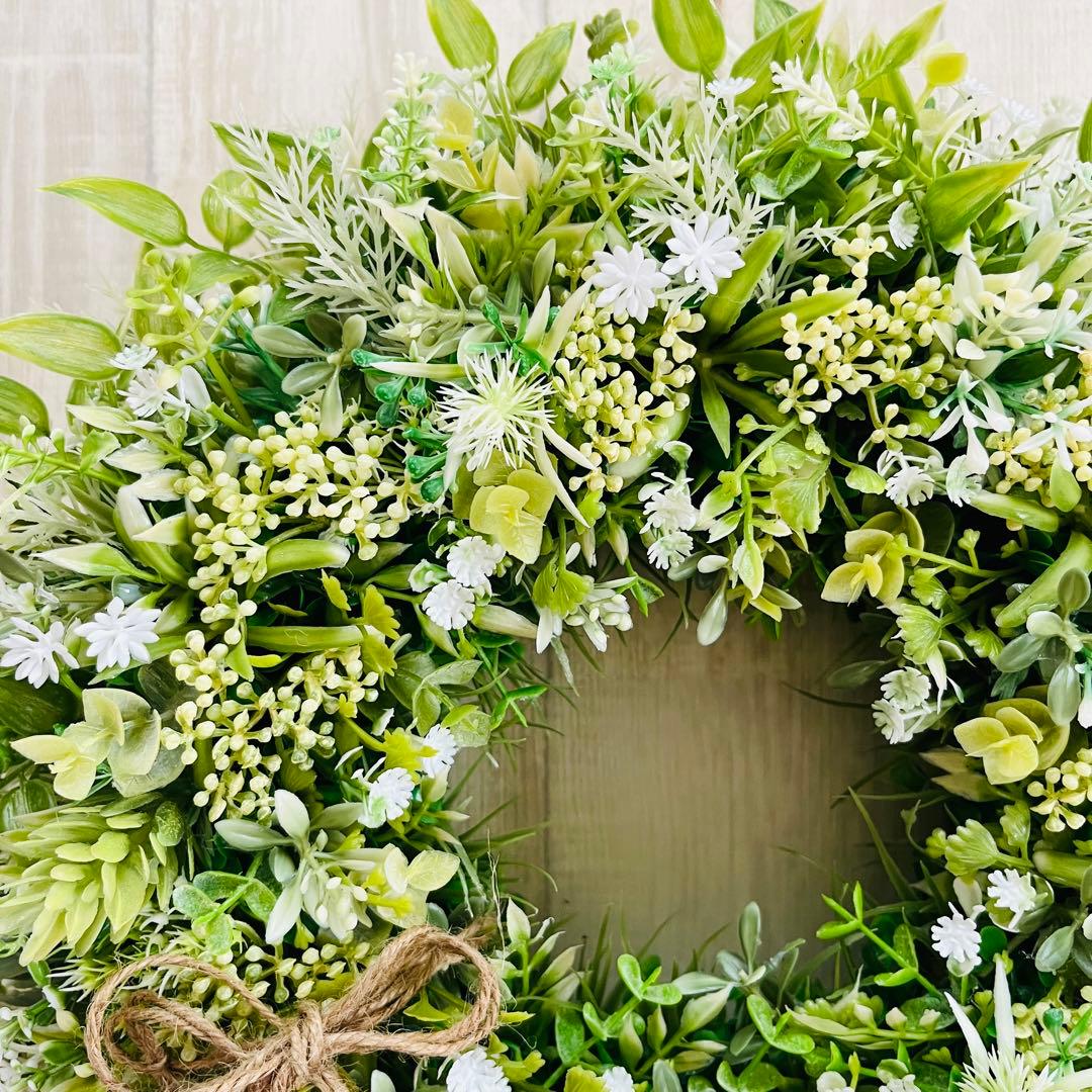 ナチュラル グリーンリース ボタニカル フェイクグリーン 春まち 182