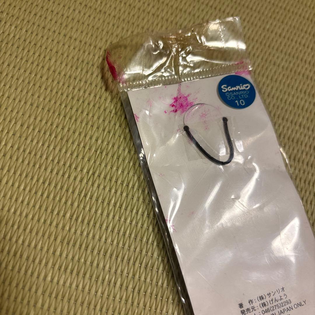 ハローキティ　ストラップ　マスコット付きミニカード