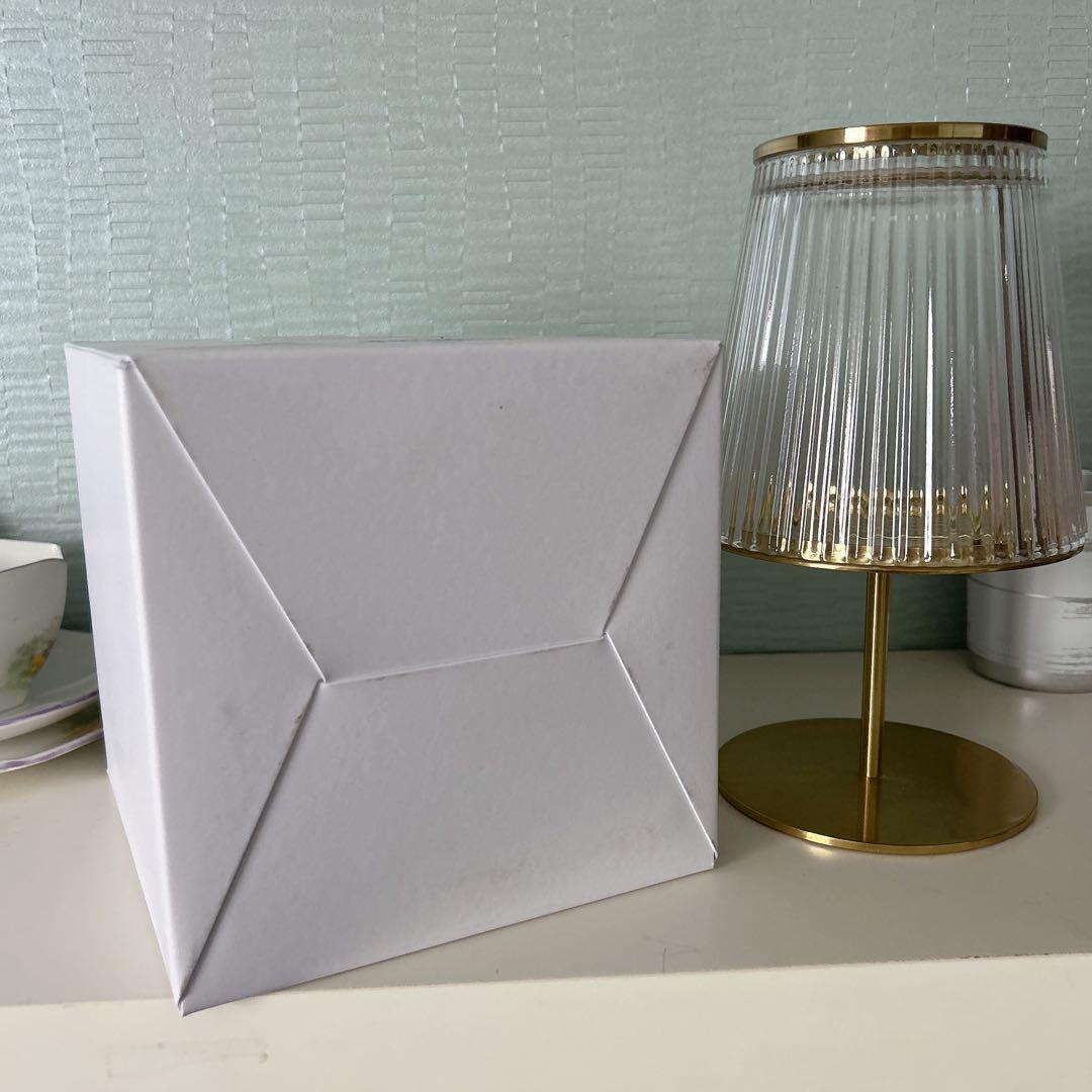 メゾンマルジェラ　キャンドルホルダー　ゴールド　ガラス