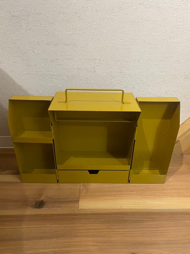 アンティーク　スパイスBOX マスタードイエロー