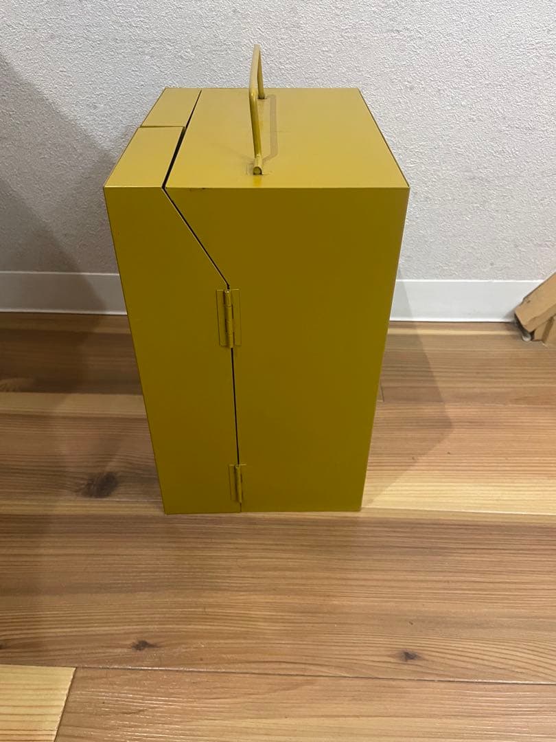 アンティーク　スパイスBOX マスタードイエロー