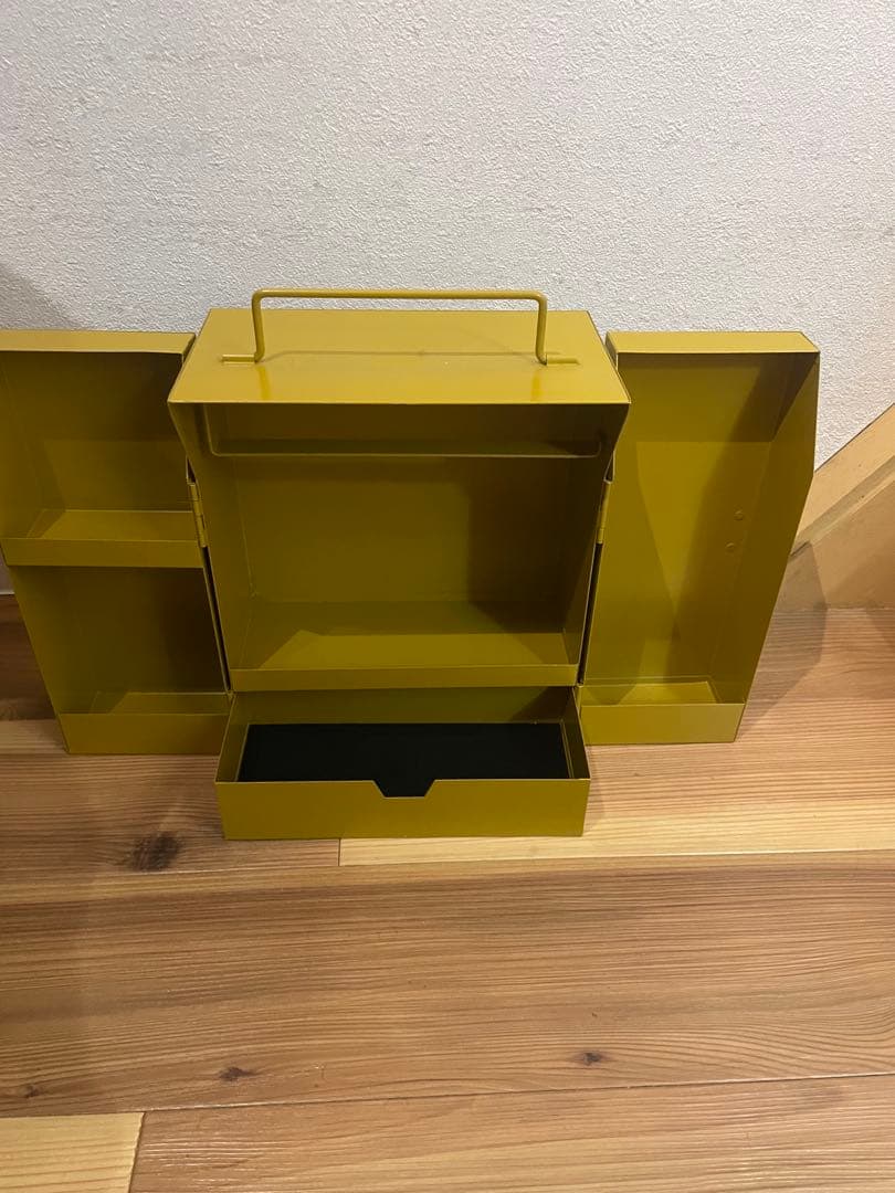 アンティーク　スパイスBOX マスタードイエロー