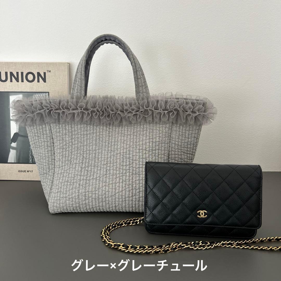 Yu様♡チュール付きショルダーヌビバッグ