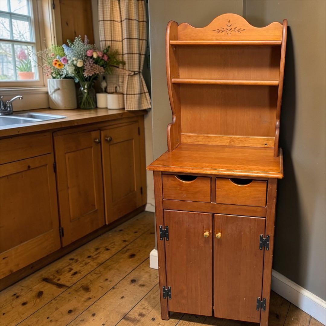 パイン材 カントリー家具 食器棚 棚 ヴィンテージ 木製キャビネット