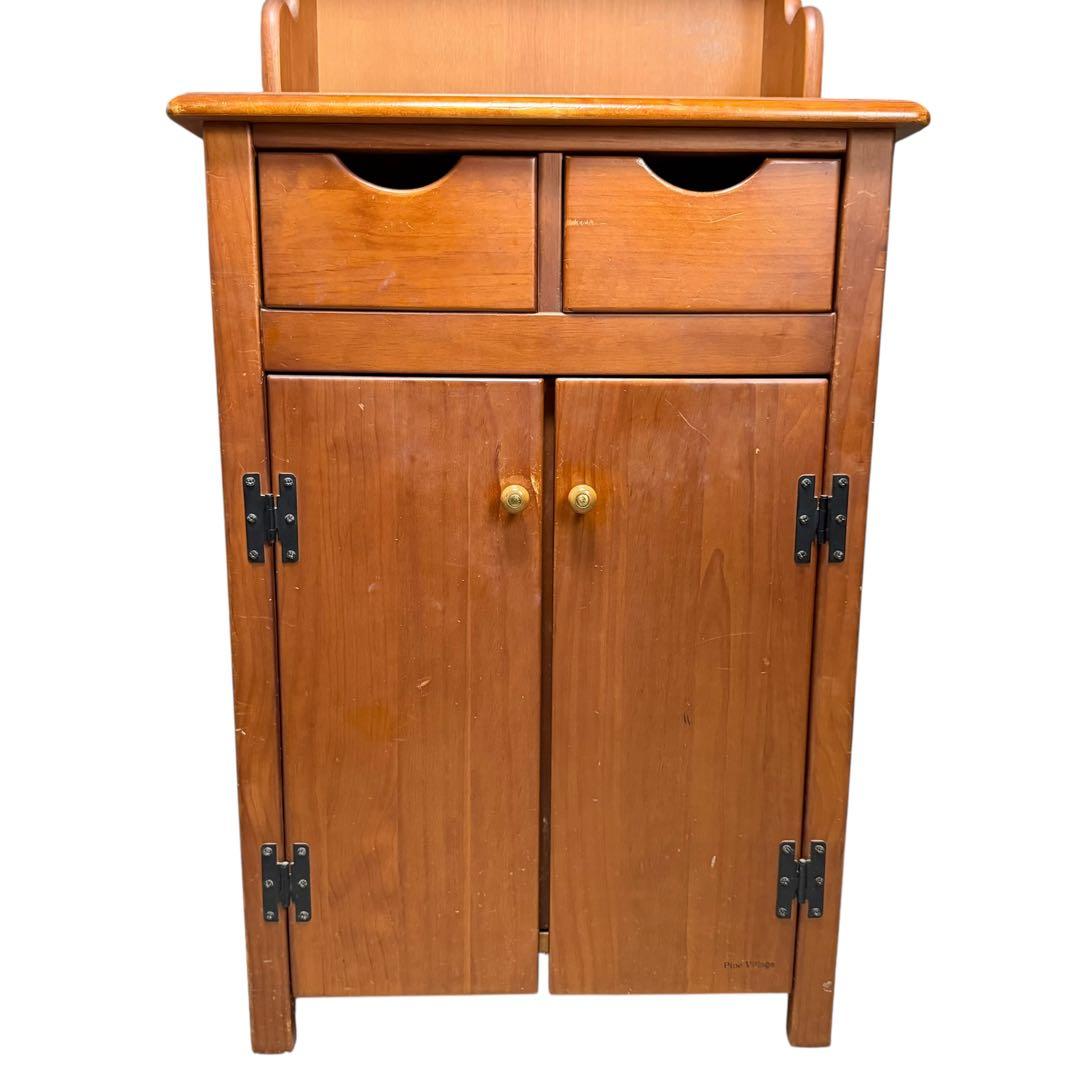 パイン材 カントリー家具 食器棚 棚 ヴィンテージ 木製キャビネット