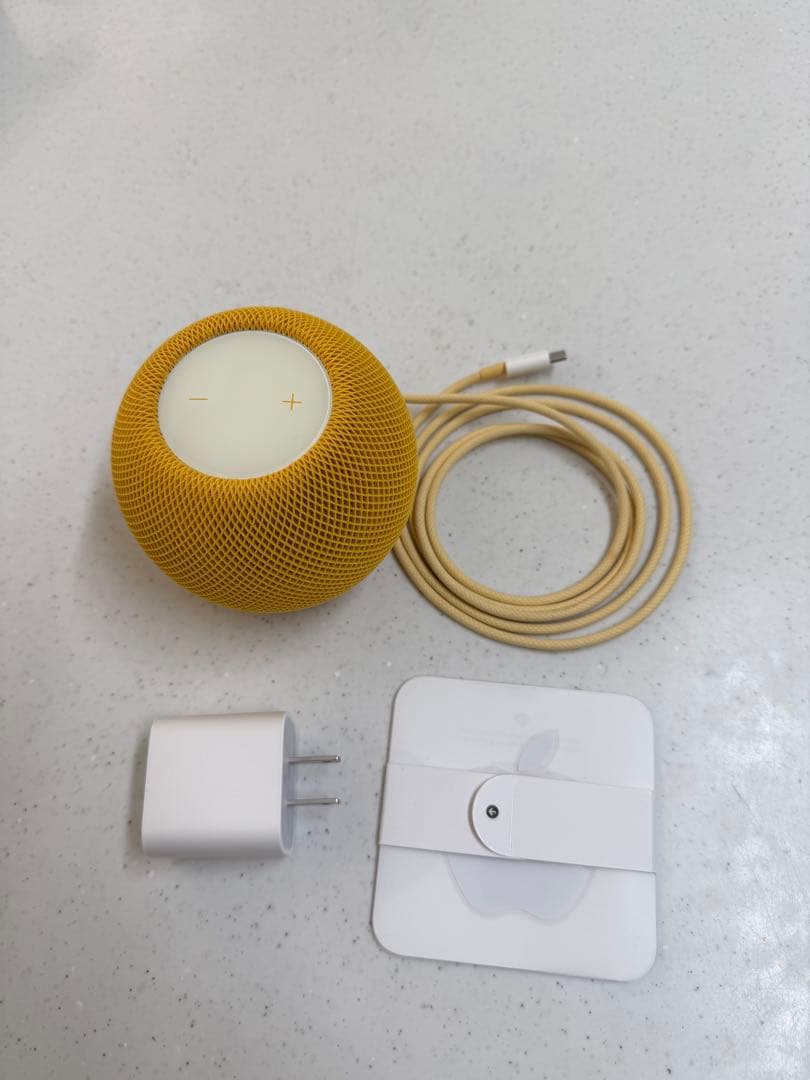 Apple Pod mini イエロー 本体と付属品