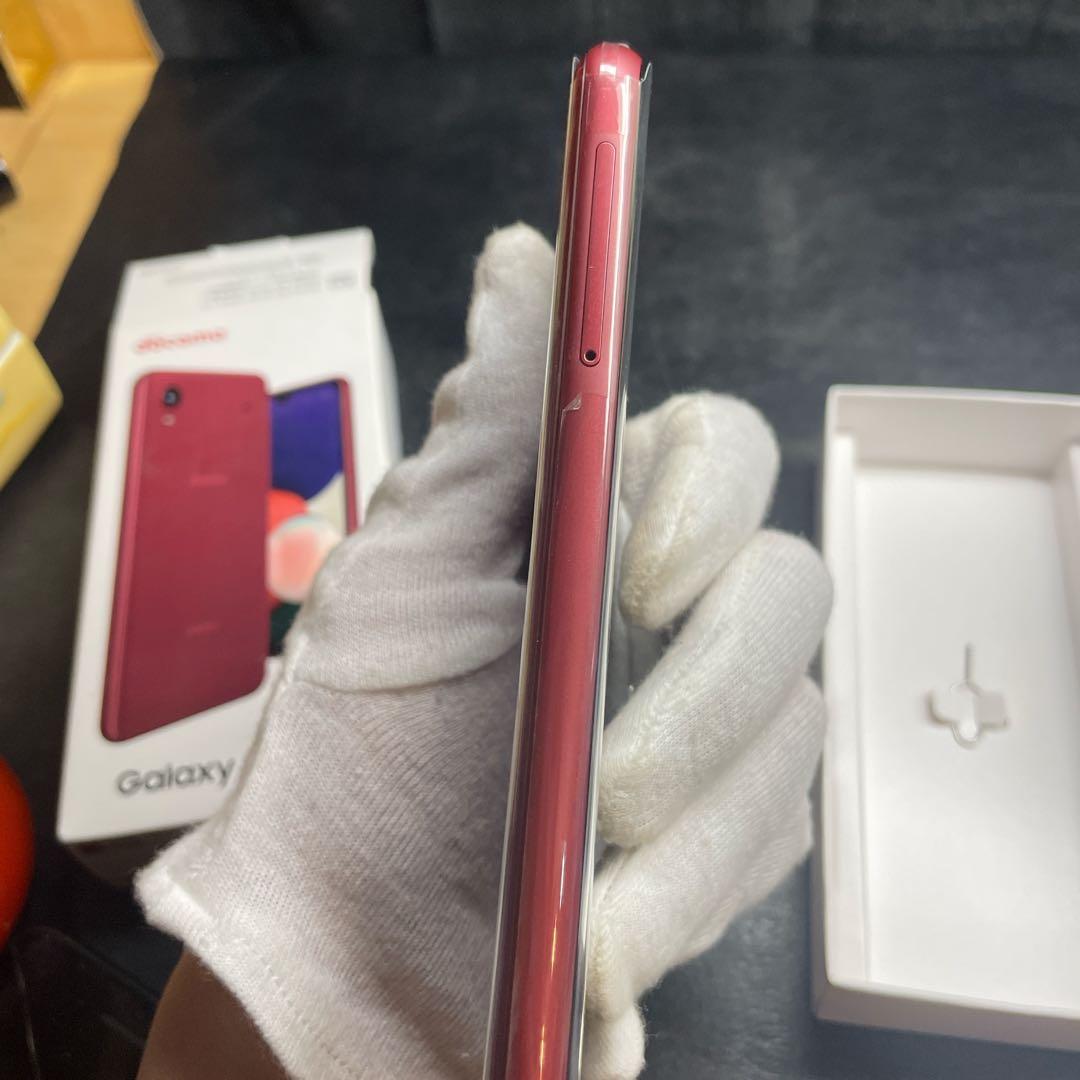 新品未使用　docomo Galaxy A22 5G レッド