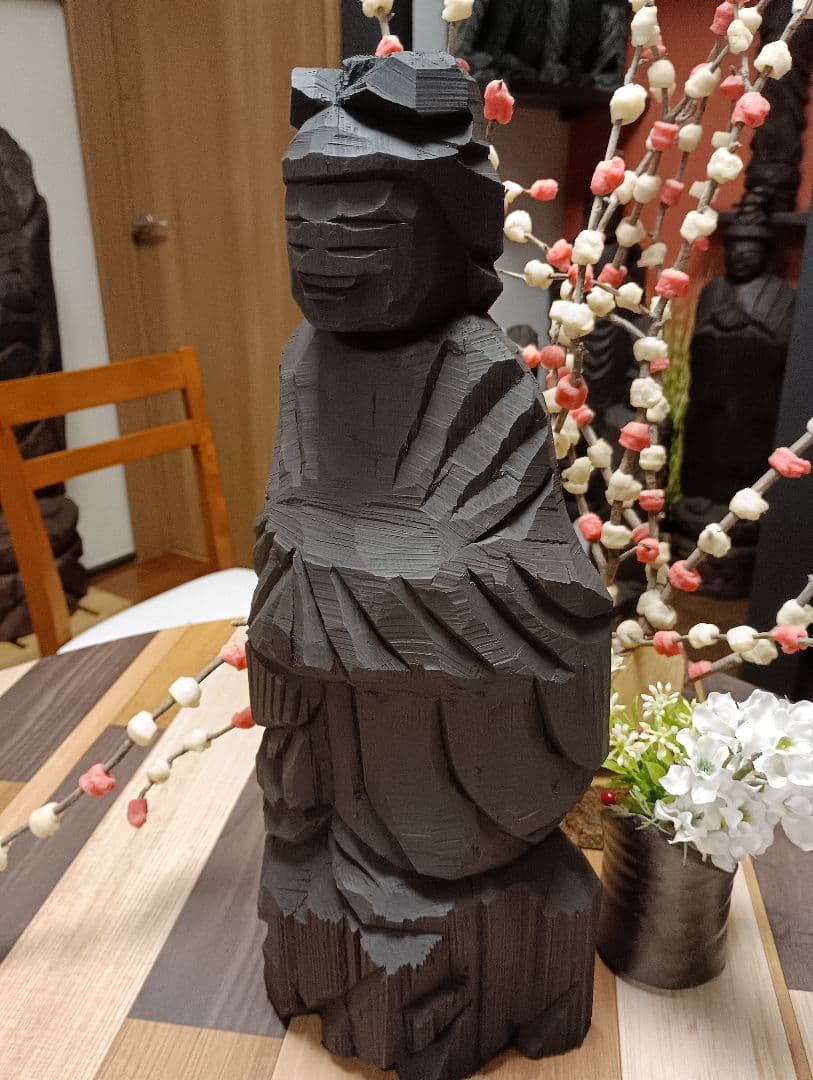 文殊菩薩、円空仏模刻