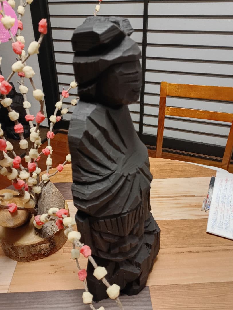 文殊菩薩、円空仏模刻