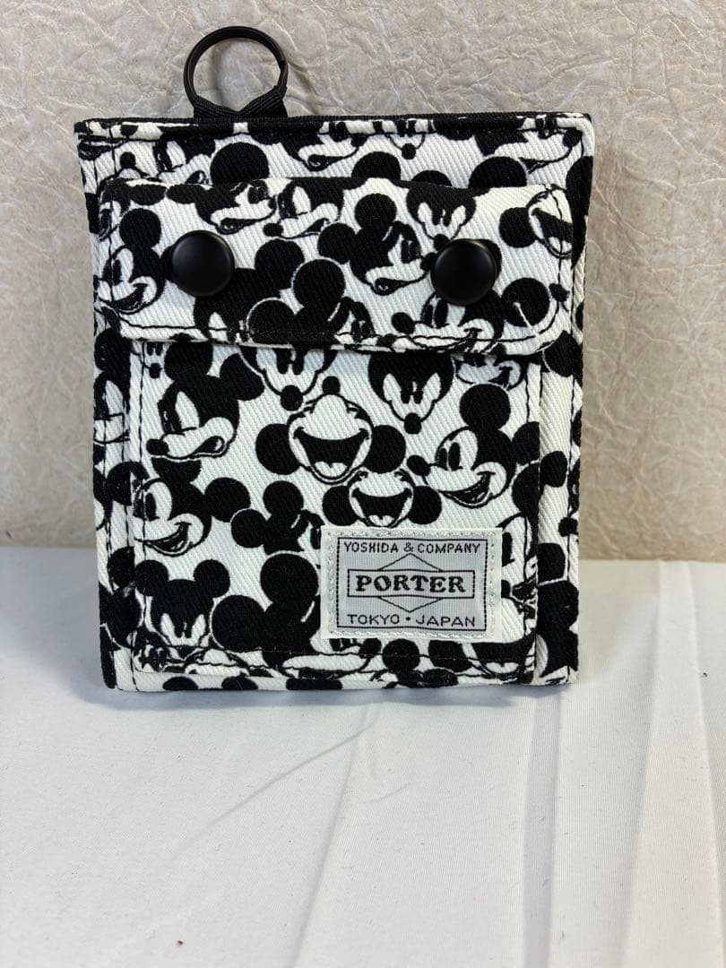 [未使用品] PORTER　BEAMS　DISNEY　コラボ　財布白