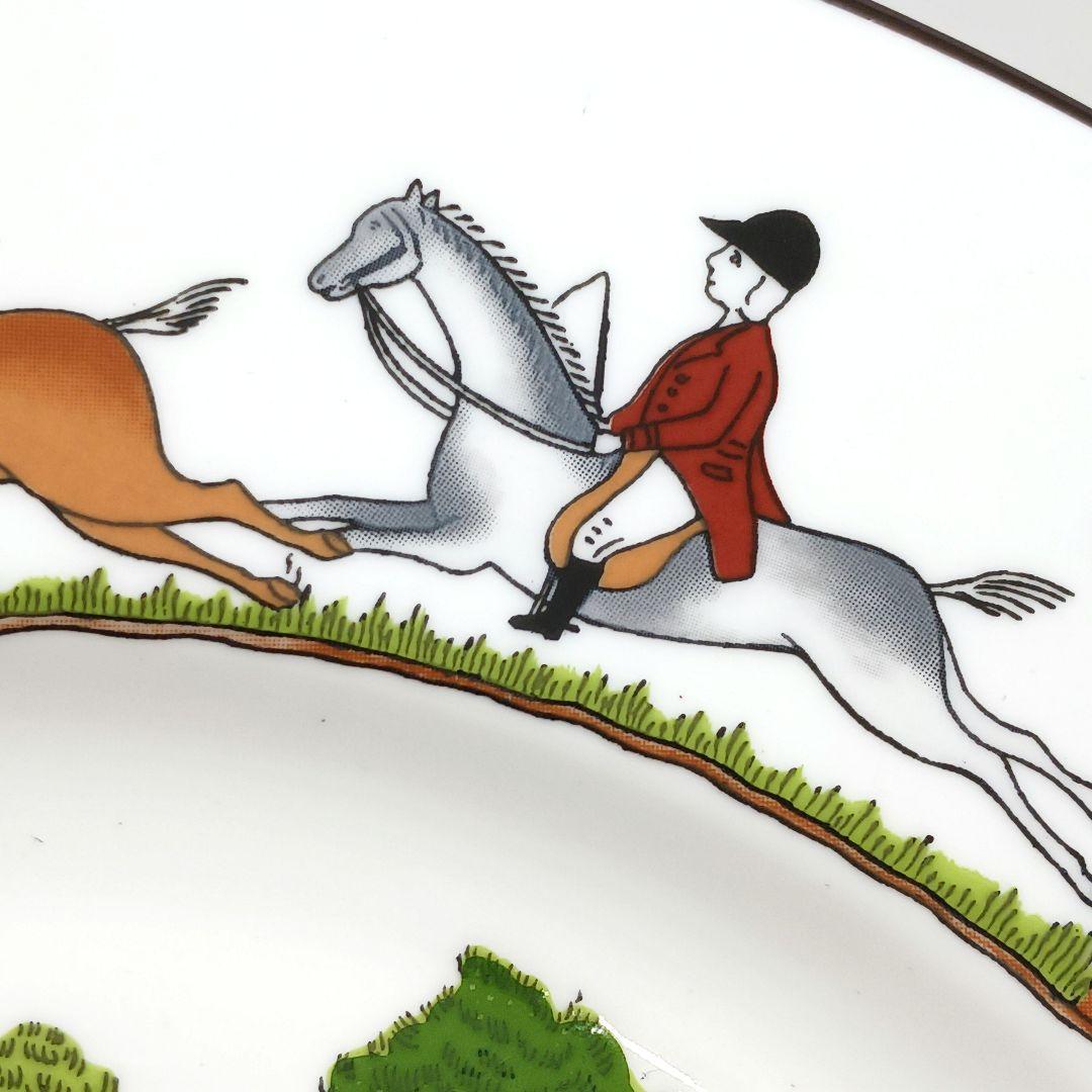 Y3333-4-4 ウェッジウッド ハンティングシーン プレート 直径27㎝