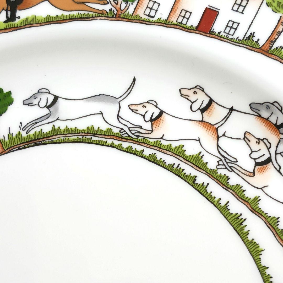 Y3333-4-4 ウェッジウッド ハンティングシーン プレート 直径27㎝