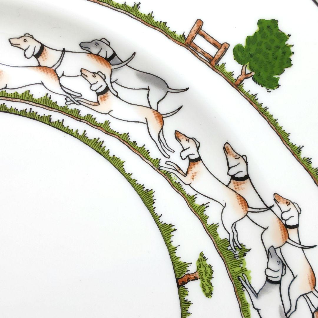 Y3333-4-4 ウェッジウッド ハンティングシーン プレート 直径27㎝