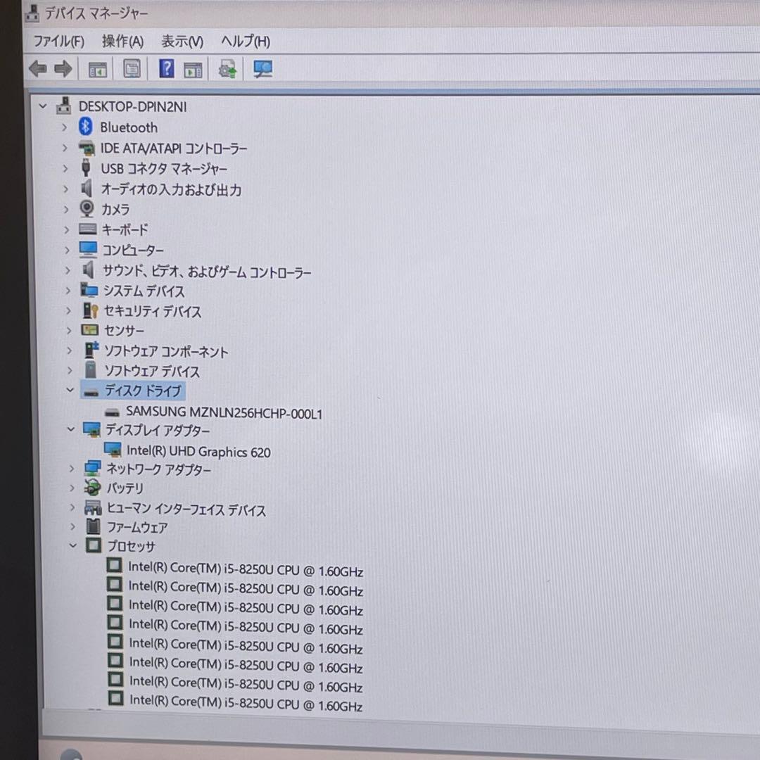 Windowsノート本体 #259 Acer N17W2 i5-8250U 8GB SSD256gb