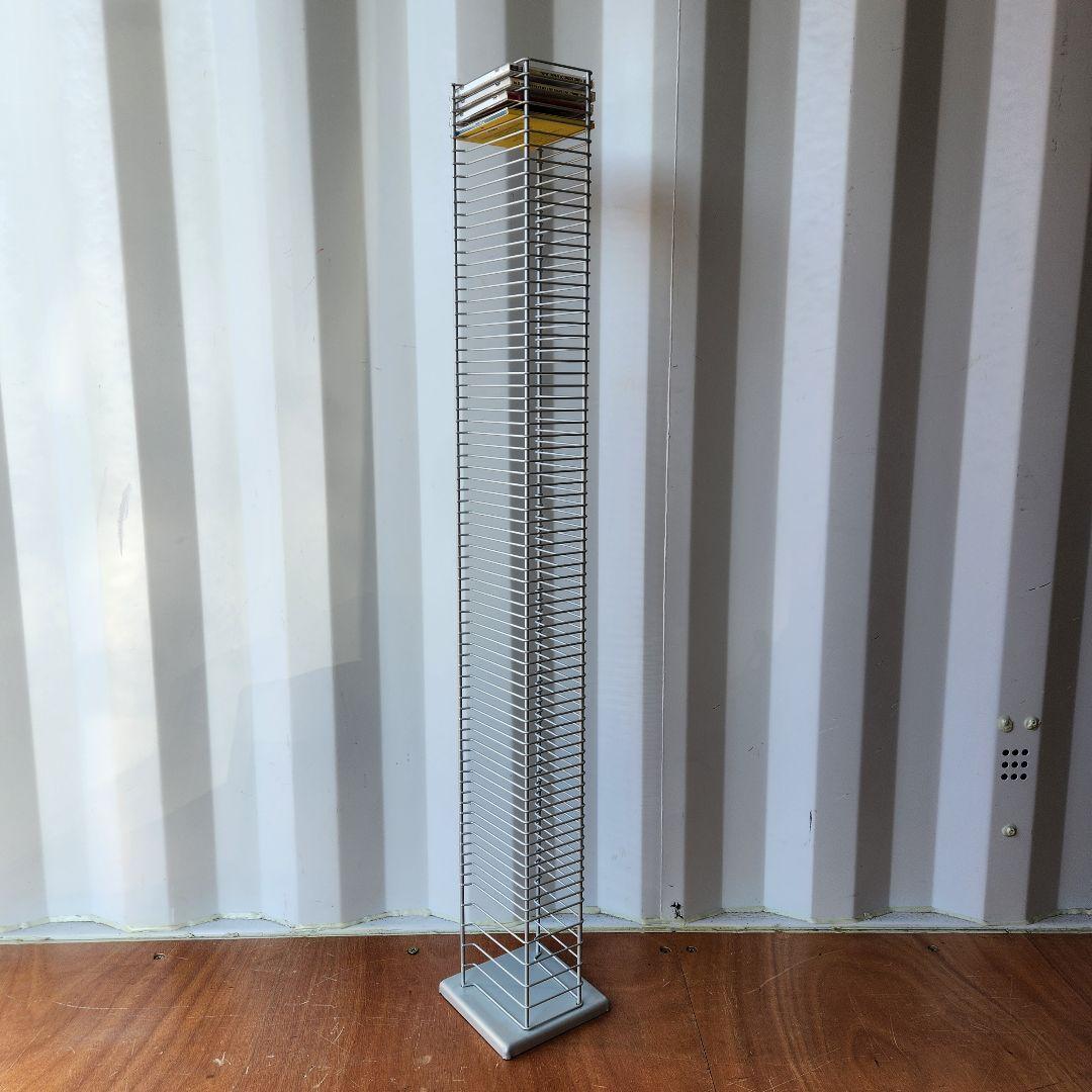 希少 Vintage l Wire CDラック CDタワー 125cm