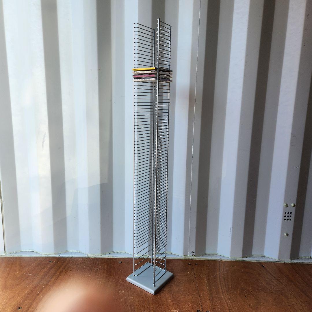 希少 Vintage l Wire CDラック CDタワー 125cm