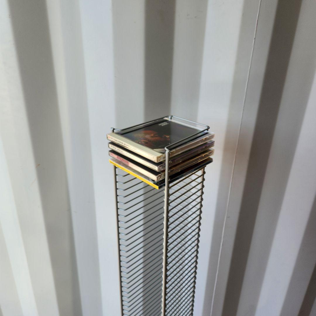 希少 Vintage l Wire CDラック CDタワー 125cm