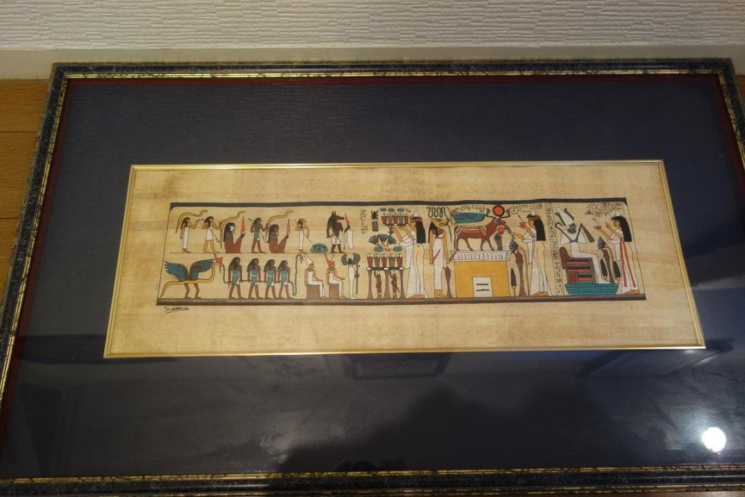 肉筆 手描き エジプト決定版のハンドメイドのパピルス画 絵画