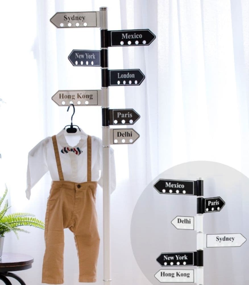 インテリア回転式ハンガーラック