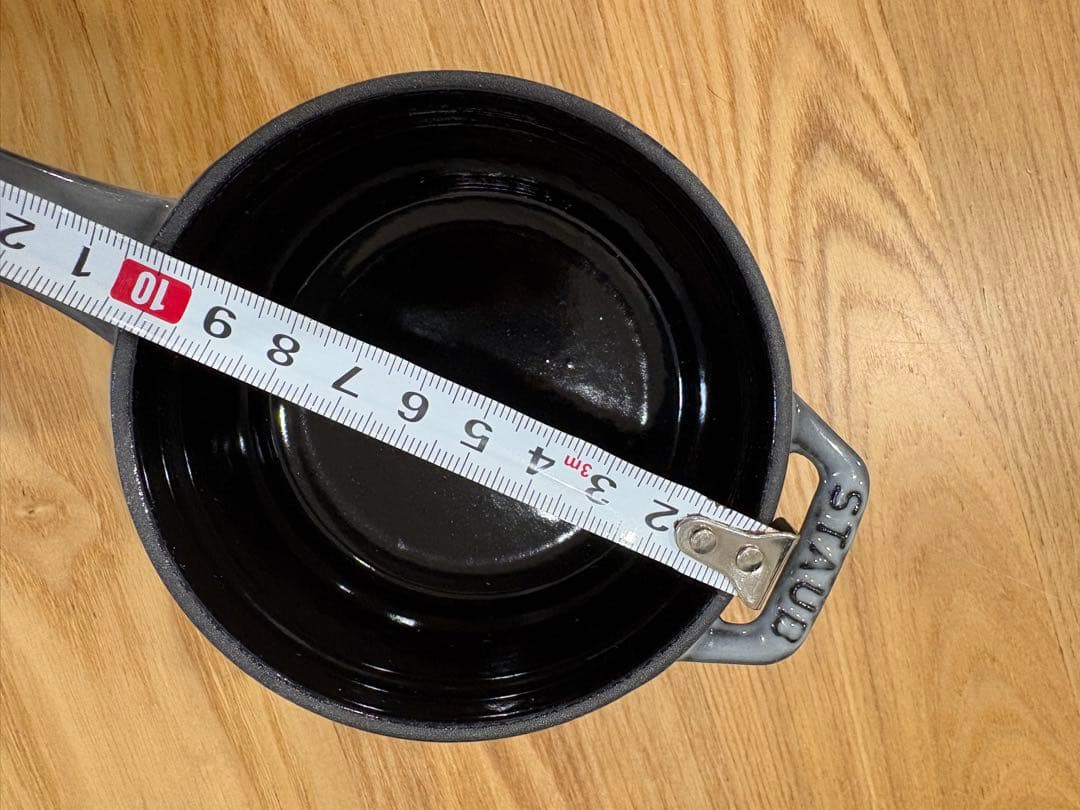 【未使用】ストウブ staub ミニソースパン　10cm グレー