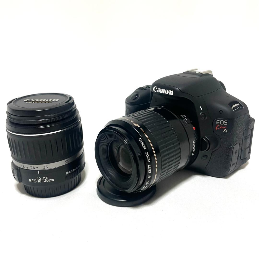 初心者も安心❣️ Canon EOS Kiss X5 Wズームセット USM搭載
