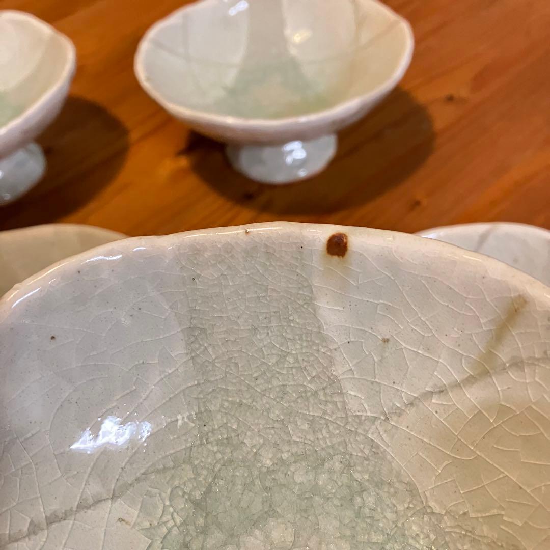 粉引 高台鉢 足付き鉢 デザートカップ