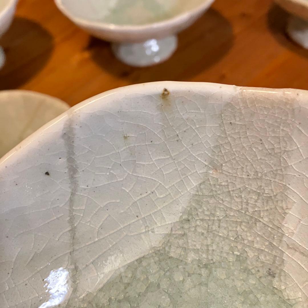 粉引 高台鉢 足付き鉢 デザートカップ