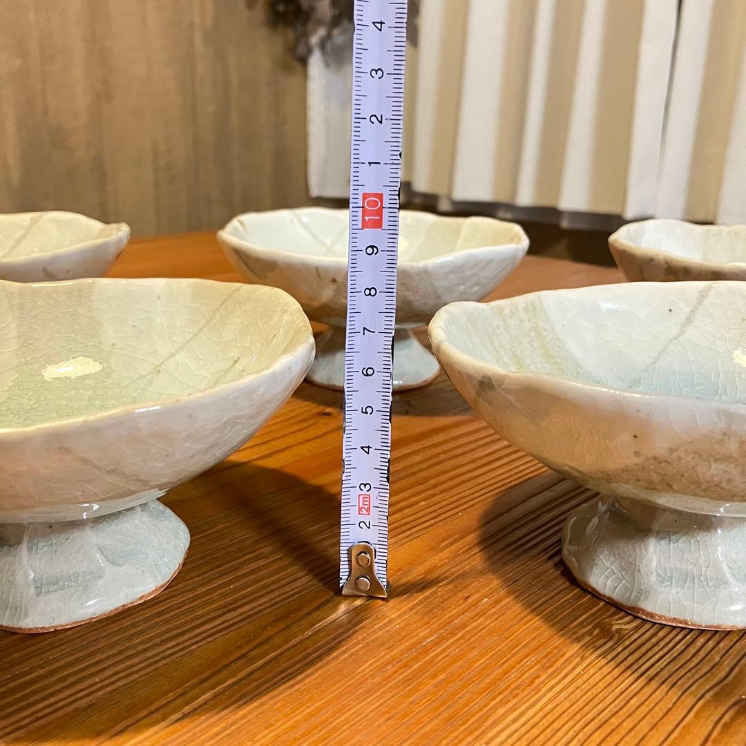 粉引 高台鉢 足付き鉢 デザートカップ