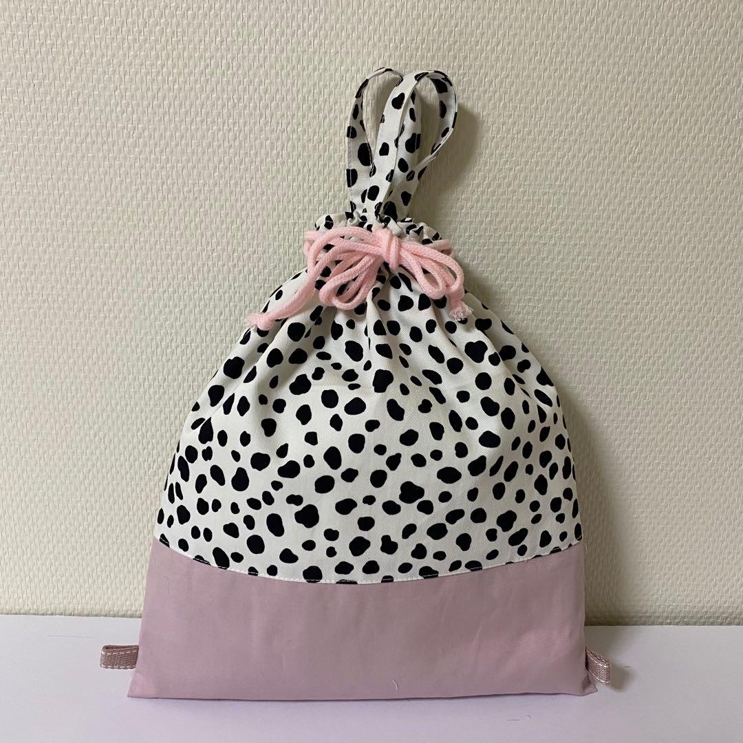 れれれい様 ダルメシアン入園入学準備5点セット 2点引っ掛けループ付き