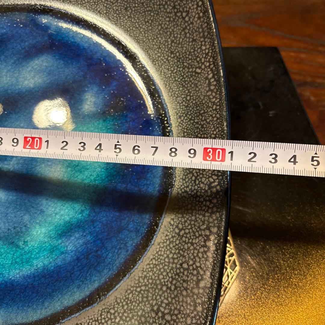 石垣焼・窯元　石垣ブルー大皿