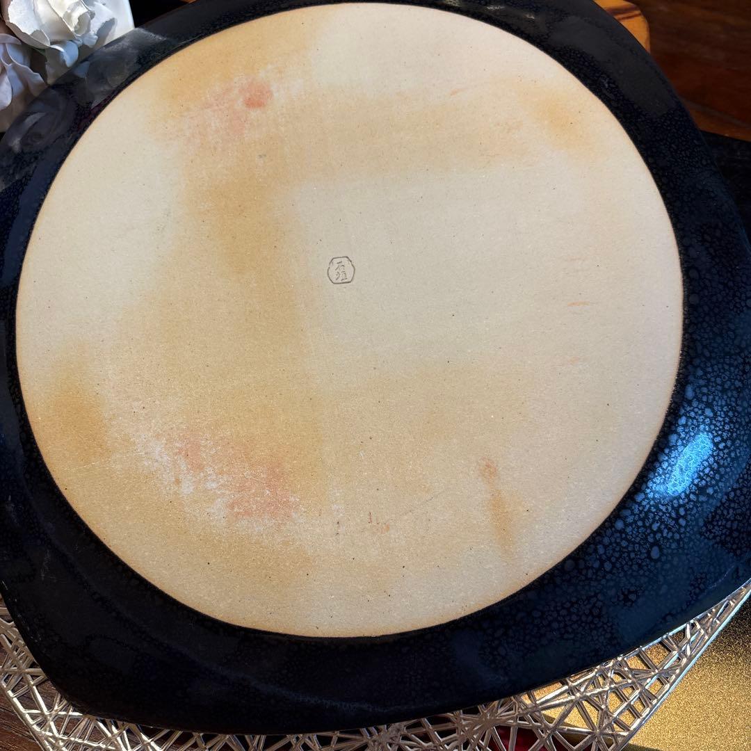 石垣焼・窯元　石垣ブルー大皿