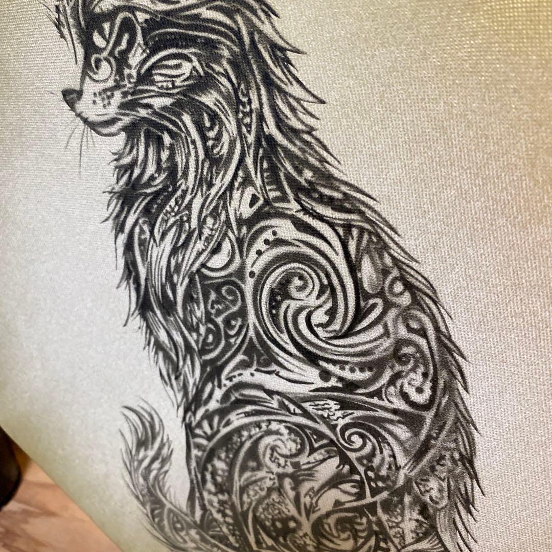 装飾的な猫のアート作品 S3サイズ