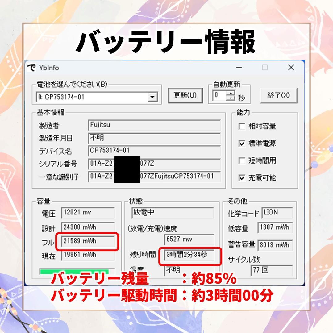 新品1TB/16GB★最新Office2024★富士通 A7510/E★極美品